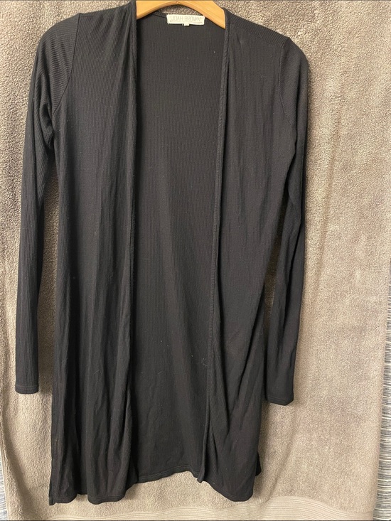 Joah Brown Sweaters - Joah Brown Black Long Sleeve Open Front cardigan